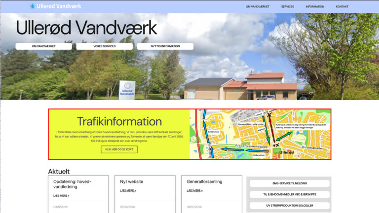 Ullerød vanværk nyt website